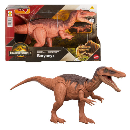 Figurina mattel dinosauro baryonyx jurassic world: rinascimento 33cm