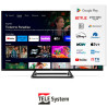 Tv led 32'' telesystem ts32flsmg14 palco hd ready smart tv/android