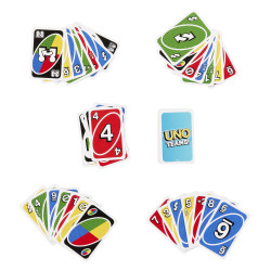 Set carte da gioco mattel hxt58 uno teams multicolore