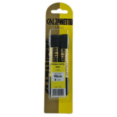 Stringa sport piatta nera cm 90