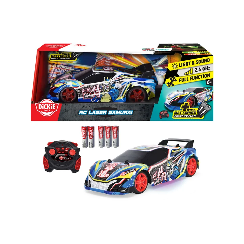Modellino dickie rc laser samurai 1/20 multicolore [201105011]