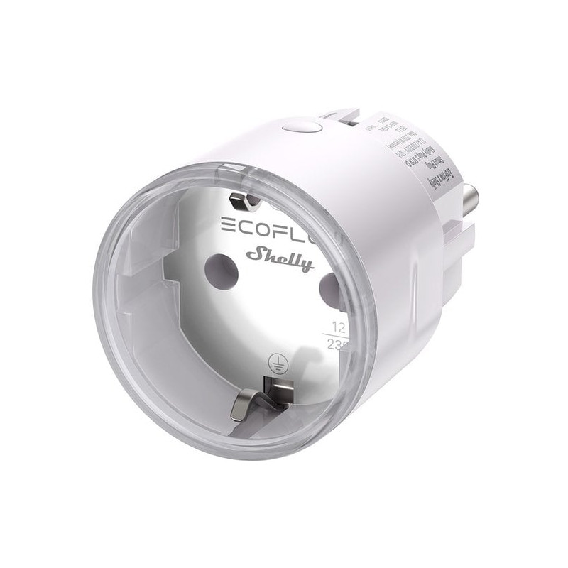 Adattatore presa ecoflow shelly plug 2 intelligente 1w bianco [ef-os-sm002-smp2shel]