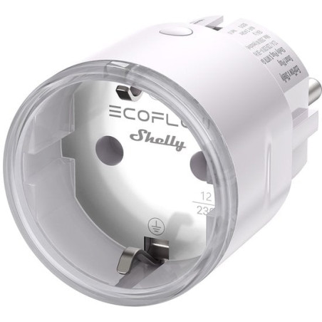 Adattatore presa ecoflow shelly plug 2 intelligente 1w bianco [ef-os-sm002-smp2shel]
