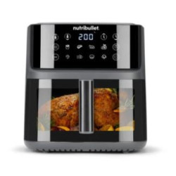 Friggitrice ad aria nutribullet crisplite vision 8l/2.000w nero/argento