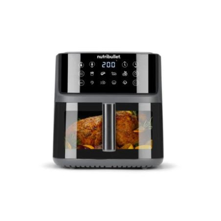 Friggitrice ad aria nutribullet crisplite vision 8l/2.000w nero/argento