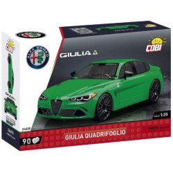 Modellino alfa romeo giulia quadrifoglio (verde) [cobi-24605]