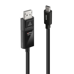 Cavo usb lindy displayport usb tipo c 1m nero [43341]