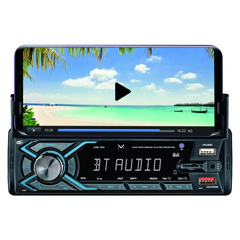 Autoradio majestic dab 900 dab+/rds fm 180w nero