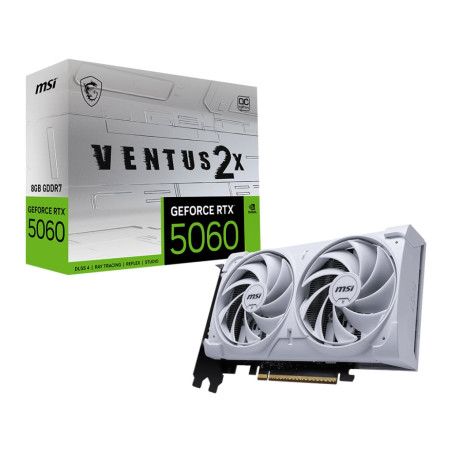 Scheda video nvidia msi geforce rtx 5060 8gb gddr7 128bit bianco