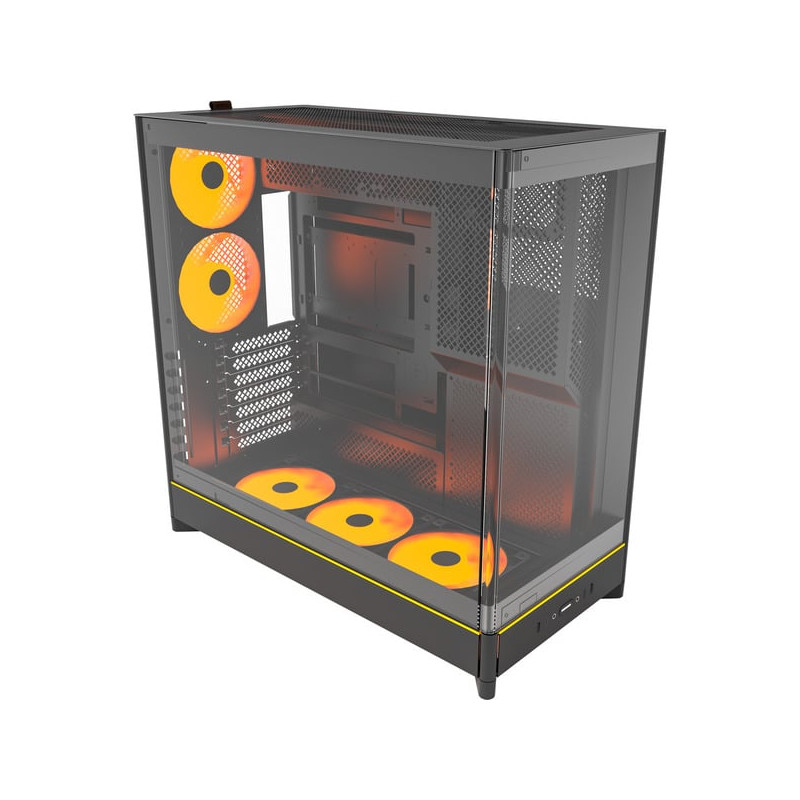 Case montech hs02 pro argb midi-tower atx nero [hs02 pro (b)]