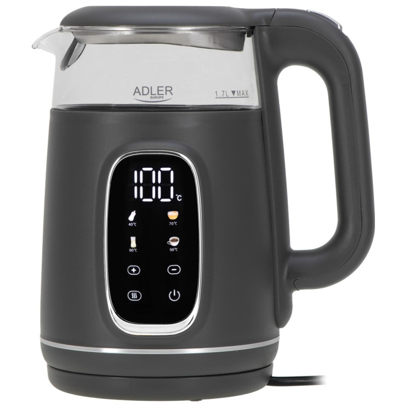 Bollitore elettrico adler ad 1305 1.7l 2200w grigio [ad 1305gs]