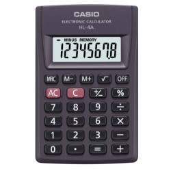 Calcolatrice casio nero [hl-4a box]