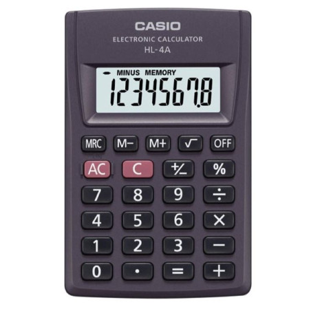 Calcolatrice casio nero [hl-4a box]