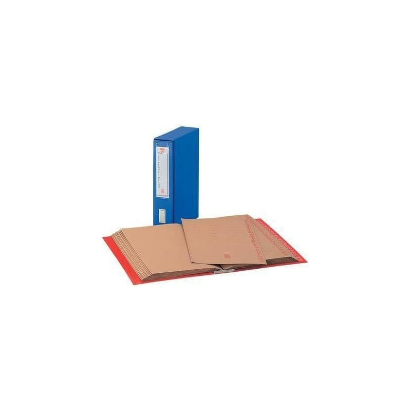 Classificatore king mec alfabetico 20 blu 23x32cm, dorso 8.5cm [00012004]