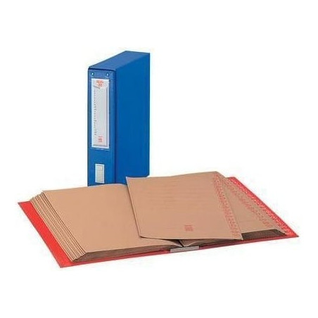 Classificatore king mec alfabetico 20 blu 23x32cm, dorso 8.5cm [00012004]