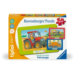 Puzzle ravensburger tiptoi 3 primi puzzle: veicoli multicolore [227]