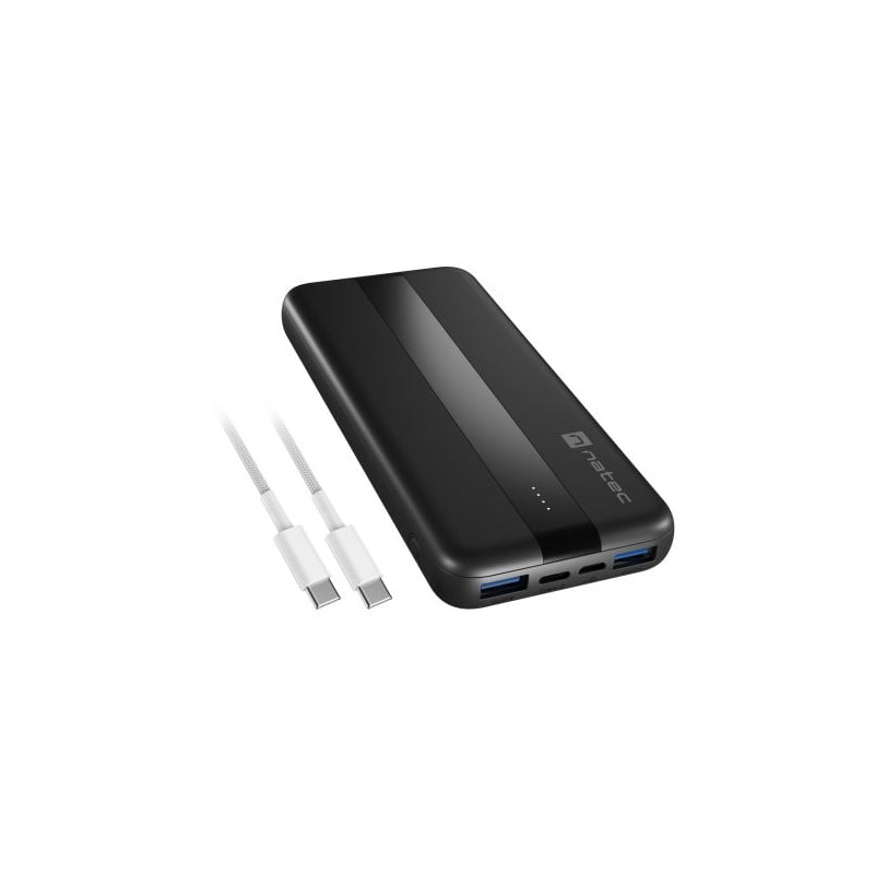 Batteria portatile natec trevi slim q v2 powerbank 10000mah micro