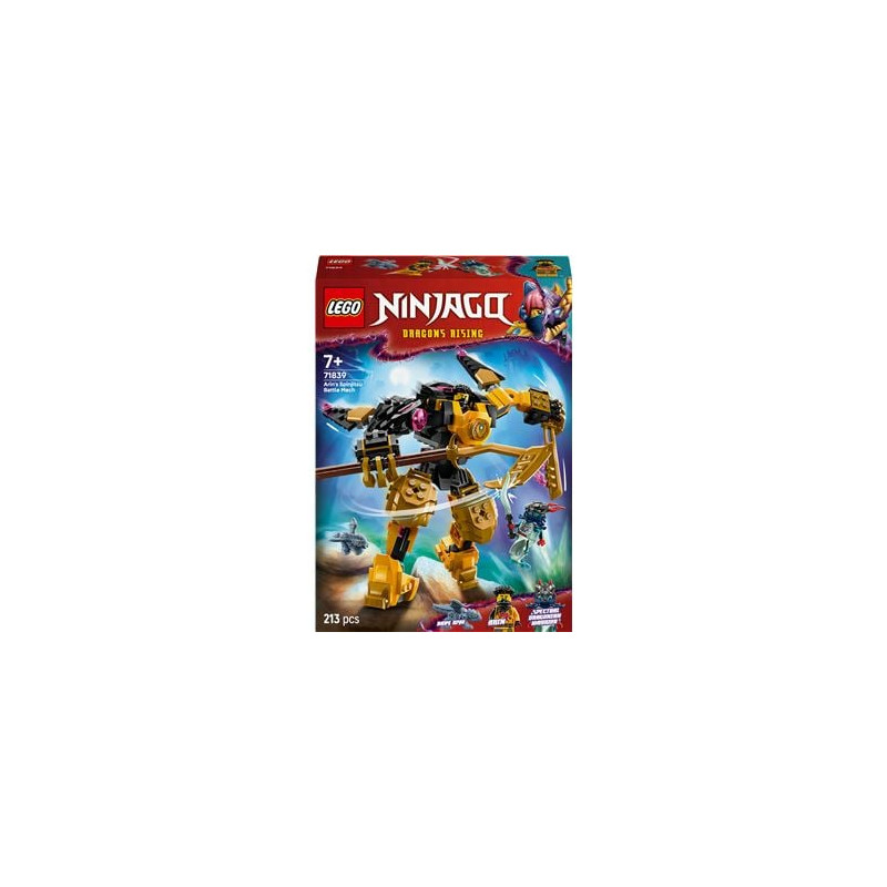 Set di costruzione lego ninjago 71839 mech da battaglia spinjitzu