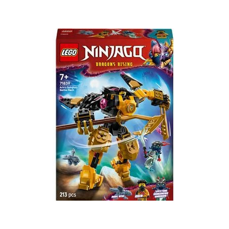 Set di costruzione lego ninjago 71839 mech da battaglia spinjitzu