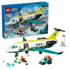 Gioco di costruzione lego city aereo ambulanza di emergenza multicolore