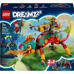Set di costruzione lego dreamzzz 71492 il camaleonte del fuoco di