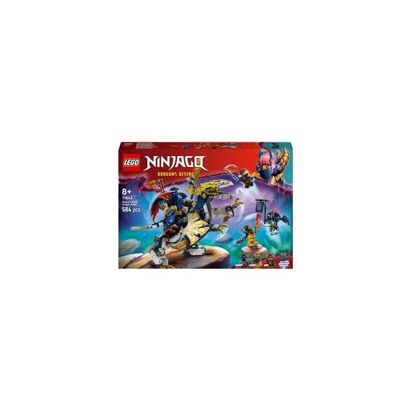 Set di gioco lego ninjago 71843 il cavaliere del drago meccanico