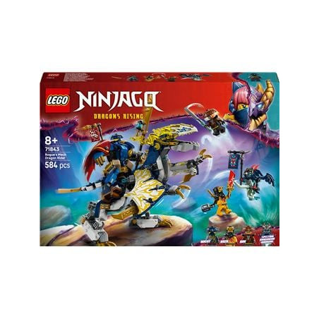 Set di gioco lego ninjago 71843 il cavaliere del drago meccanico