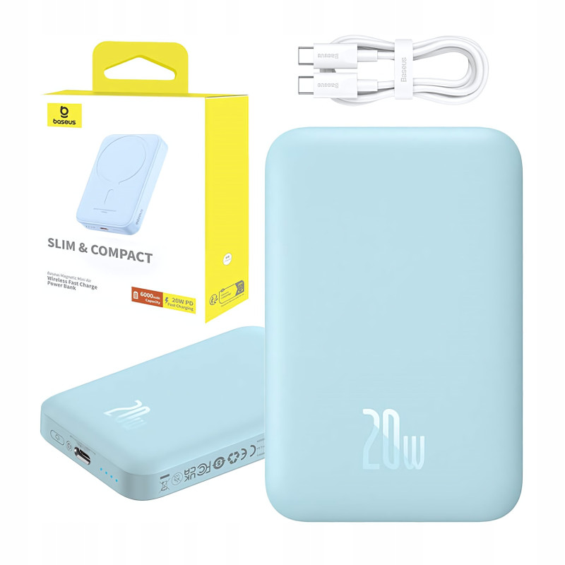 Batteria portatile baseus magnetic mini air p10059002313-00 lithium