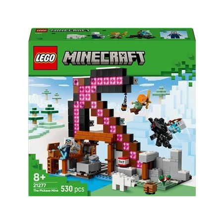 Set di costruzione lego minecraft 21277 la miniera di picconi multicolore