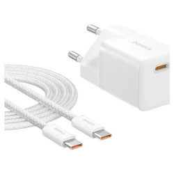 Alimentatore da rete baseus p10110909213-01 usb-c gan5 mini