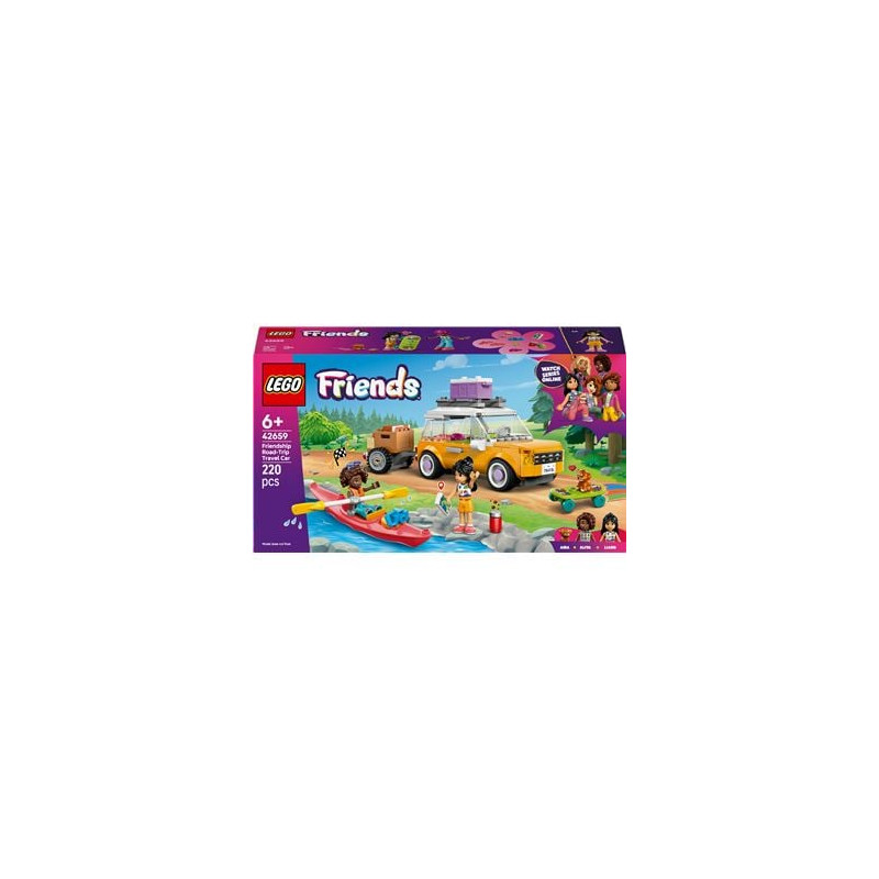 Set di costruzione lego friends 42659 auto da viaggio dell'amicizia