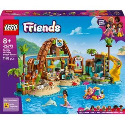 Set di costruzione lego friends 42673 vacanza in famiglia al beach