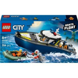 Set di costruzione lego city 60456 inseguimento sulla barca della