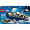 Set di costruzione lego city 60456 inseguimento sulla barca della