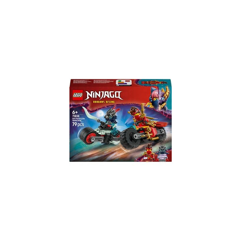 Set di costruzione lego ninjago 71838 gara di velocitÃ  in moto di