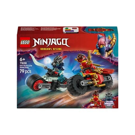 Set di costruzione lego ninjago 71838 gara di velocitÃ  in moto di
