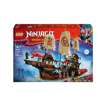 Set di costruzione lego ninjago 71848 il bottino del tempio multicolore