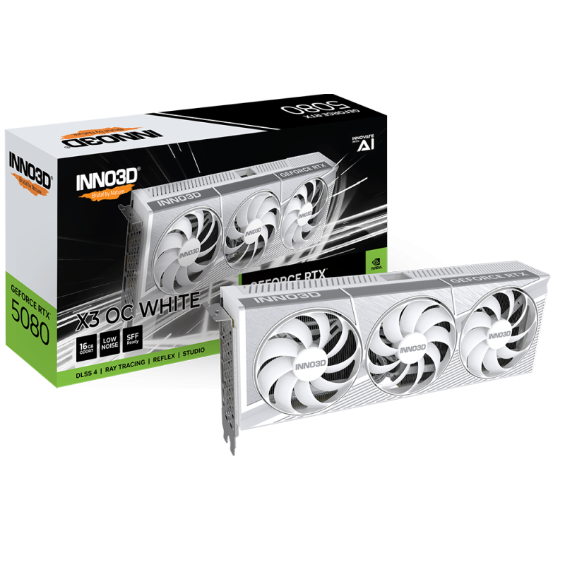 Scheda video nvidia inno3d geforce rtx 5080 x3 oc 16gb gddr7 256bit
