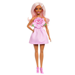 Bambola alla moda mattel barbie fashionista hyt94 13cm rosa [hyt94]