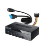 Frontalino graugear multi con usb hub