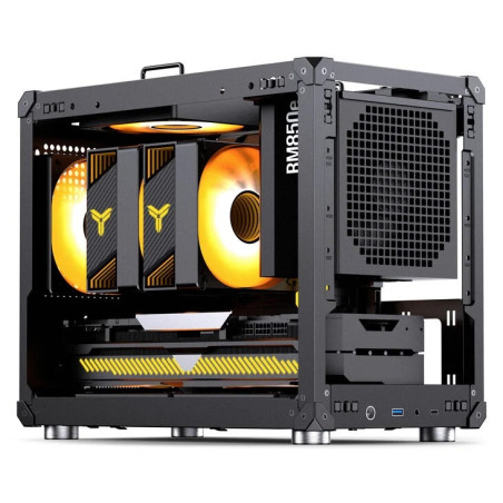 Case jonsbo c6max, matx case con manico nero