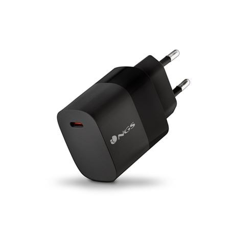 Alimentatore da rete ngs bud da parete 1x usb-c 20w gan nero
