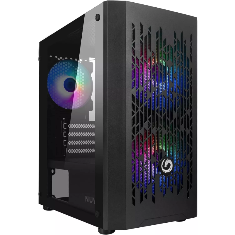 Case nuvo blitz r24 mini-tower micro-atx nero [cs0322pw-r24k537]