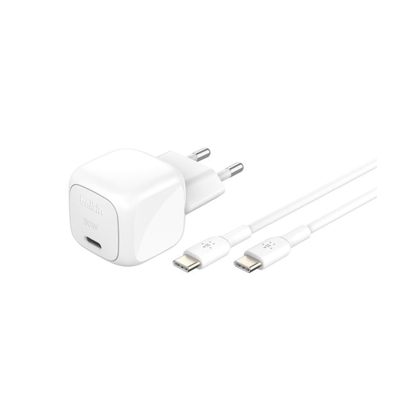 Caricabatterie belkin boost charge 30w usb pd adatattore + cavo usb-c