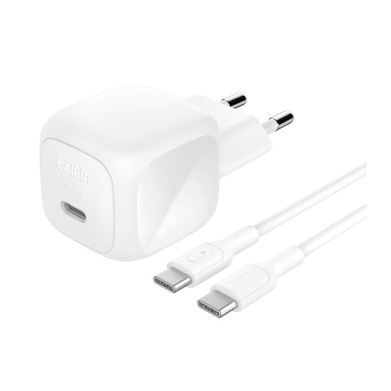 Caricabatterie da muro belkin boost charge adatattore + cavo usb-c