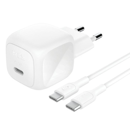 Caricabatterie da muro belkin boost charge adatattore + cavo usb-c