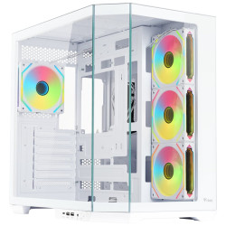 Case itek dark cave aku argb gaming tower atx bianco [itgcadcakw]
