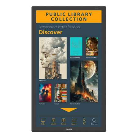 Monitor digital signage touch led 43" philips uhd 24/7 500 nits