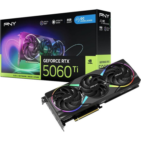 Scheda video nvidia pny geforce rtx 5060 8gb gddr7 128bit nero [vcg5060t8tfxxpb1-o]