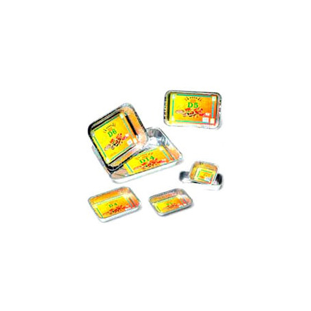 Vaschetta alluminio machx 2 porzioni 21x14 h.3,2 pz. 4 d02 [machx]